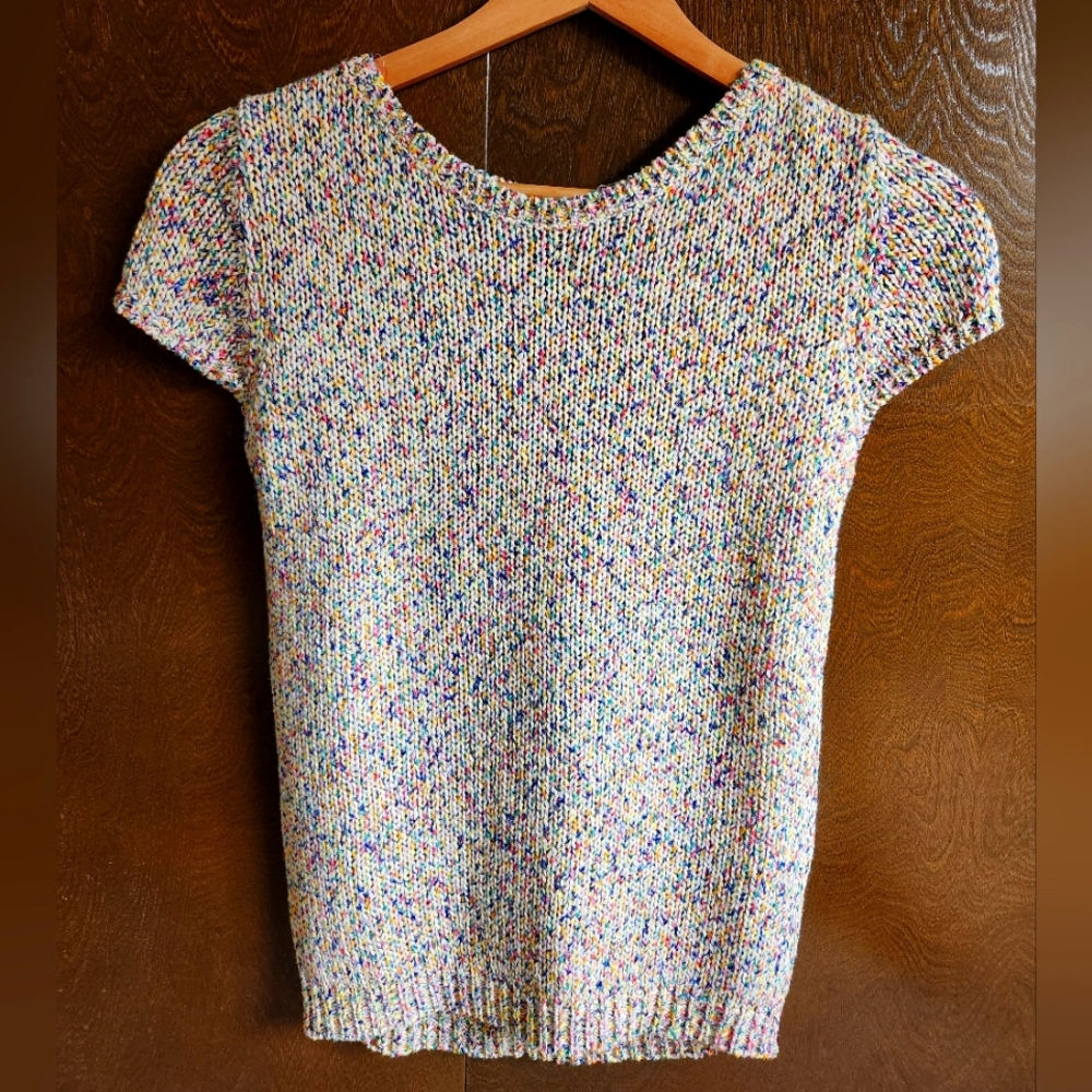 Zara rainbow knit sweater
